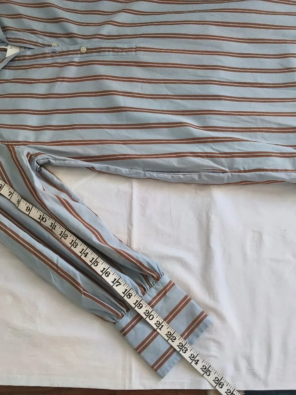 Free Assembly  NWT 100% Cotton blue and brown striped shift/dress